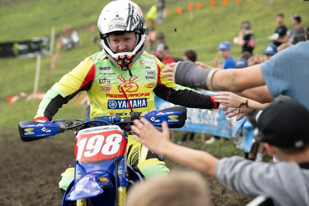 Liam Draper (Yamaha) in his first XC1 race.