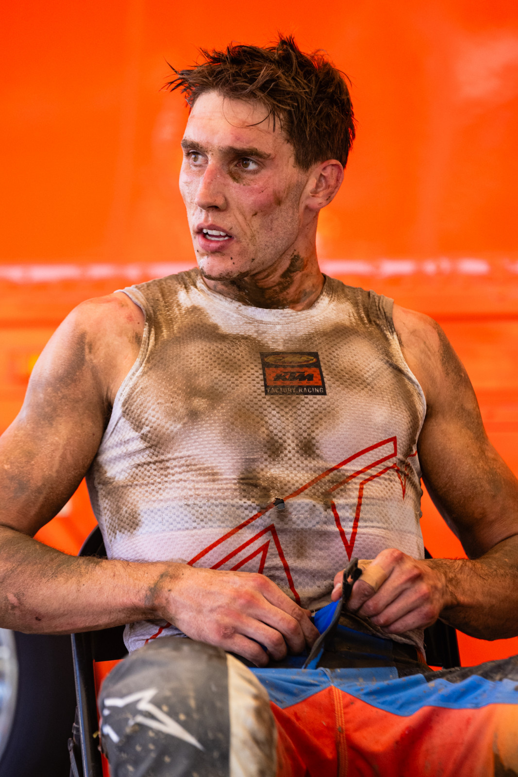 Ben Kelley (KTM) after the race.