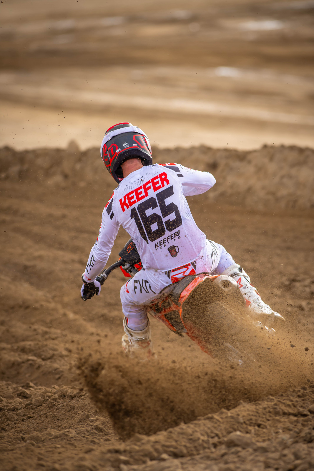 Kris Keefer on the 2025 KTM 350 SX-F.
