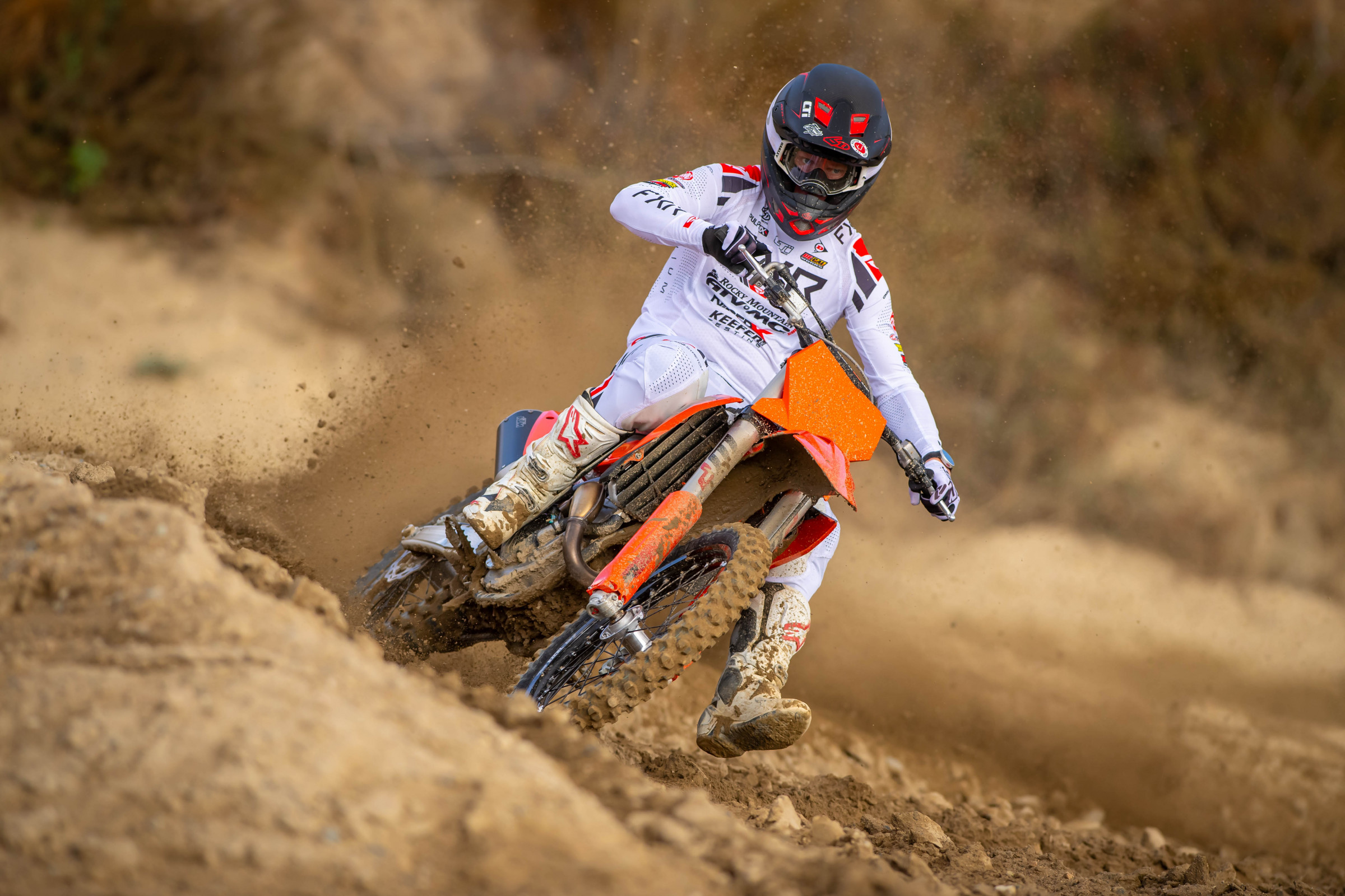 Kris Keefer on the 2025 KTM 350 SX-F.