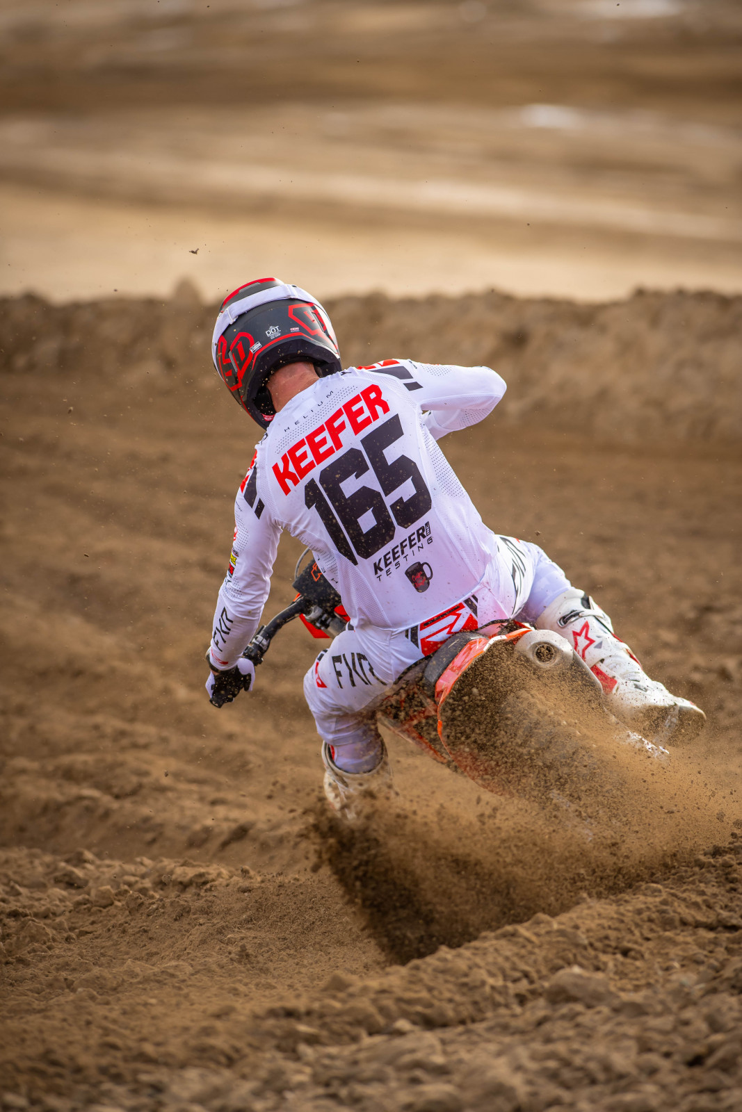 Kris Keefer on the 2025 KTM 350 SX-F.