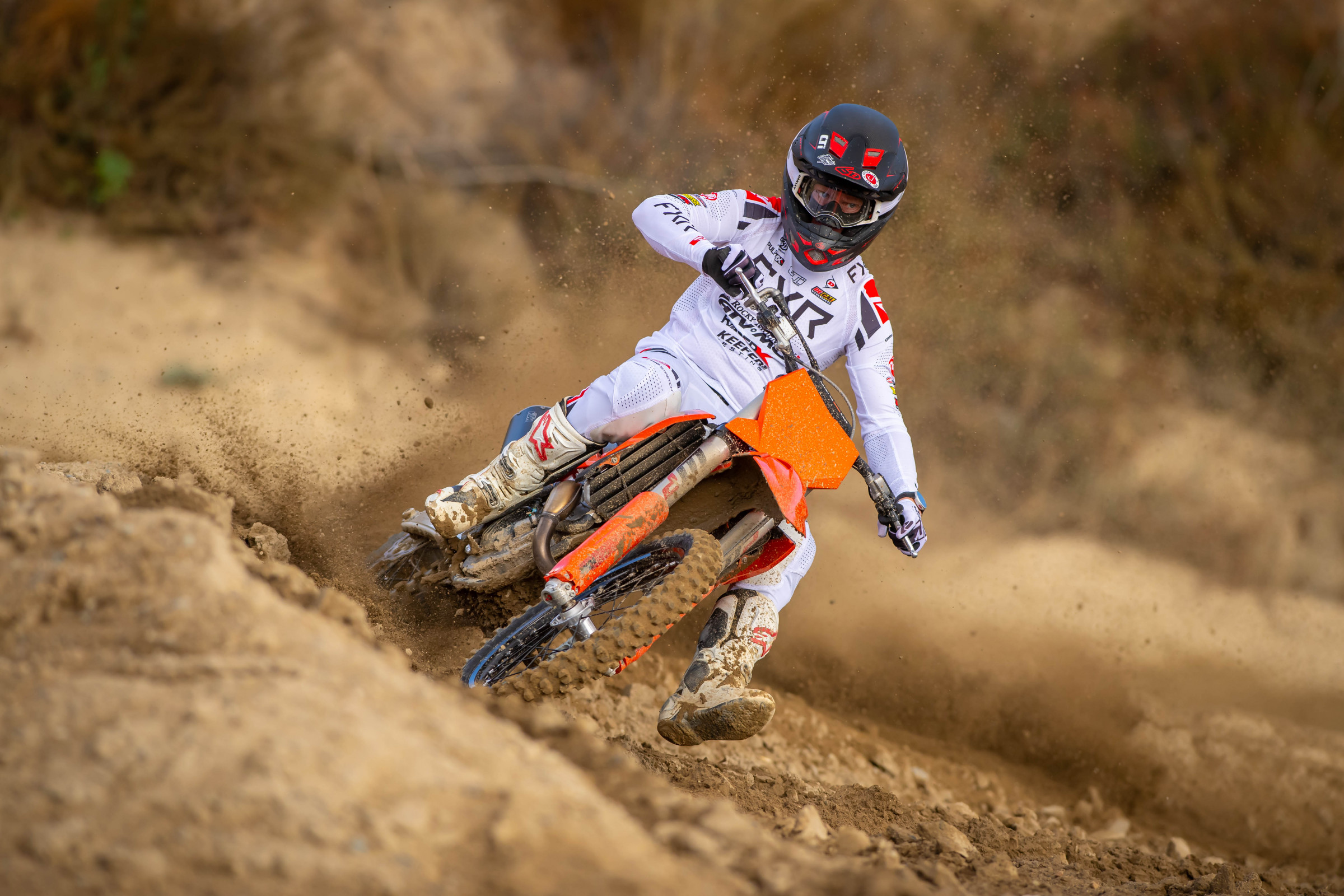Kris Keefer on the 2025 KTM 350 SX-F.