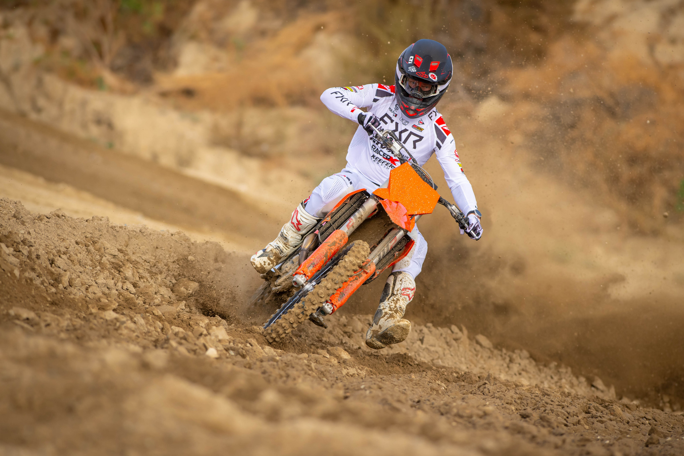Kris Keefer on the 2025 KTM 350 SX-F.
