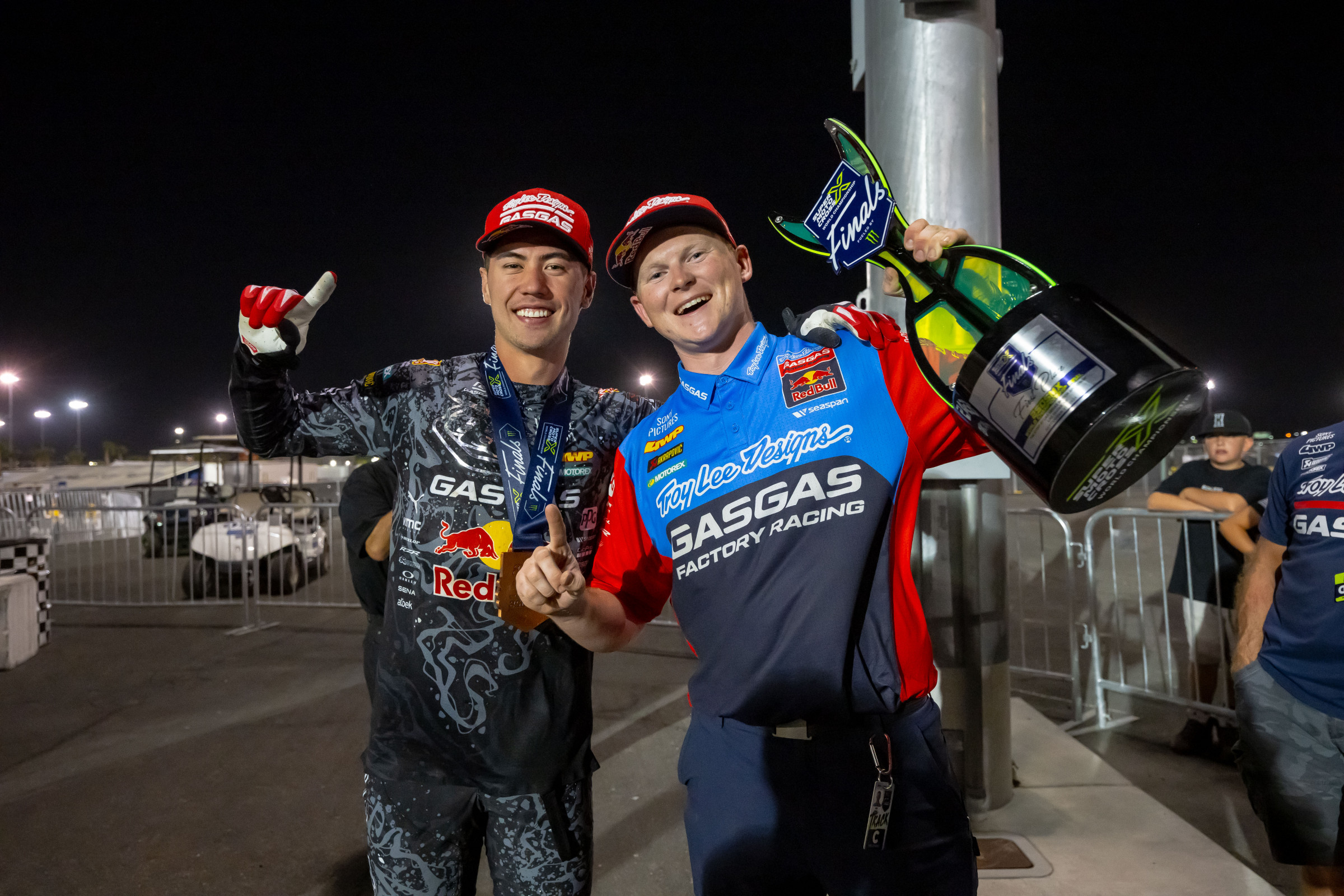 Brown with his mechanic Jake Isaac.