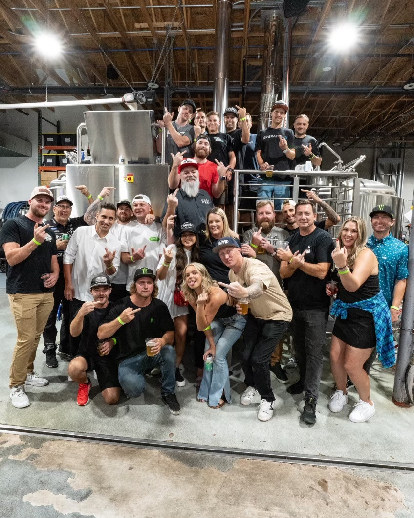 Phil and friends at HUDL Brewery