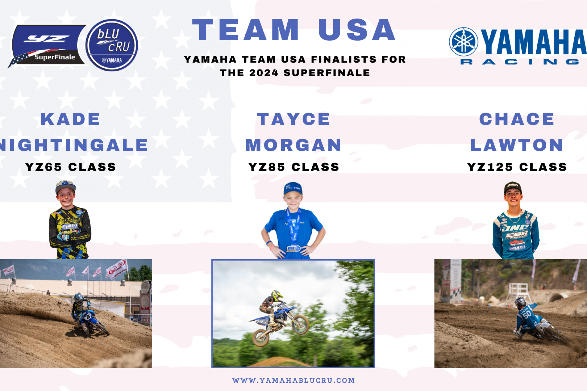 Yamaha Sending Three Young American Racers to bLU cRU SuperFinale during MXoN