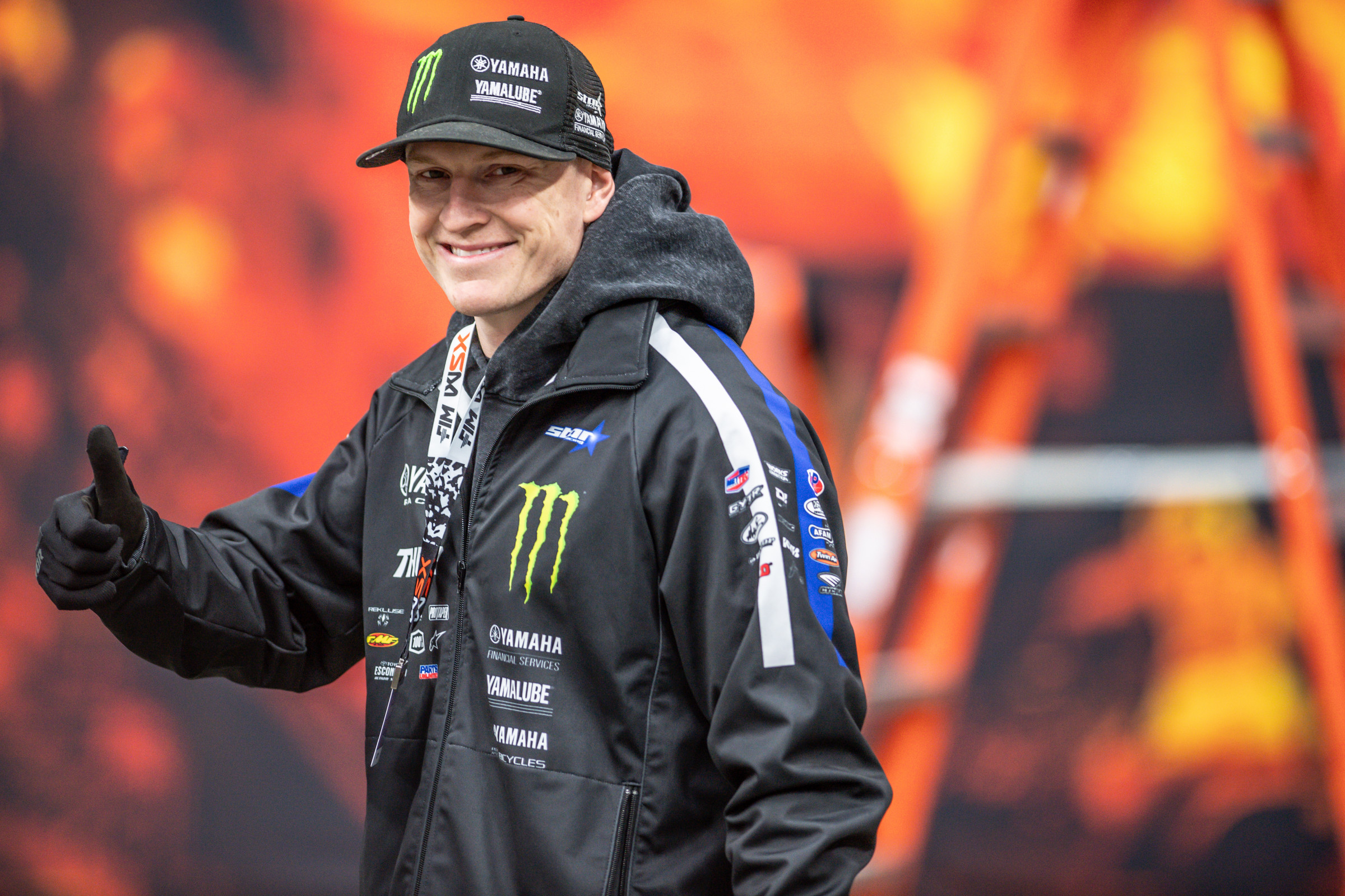 Anstie was all smiles on Friday during track walk, but a bid for a win dropped away on Saturday.