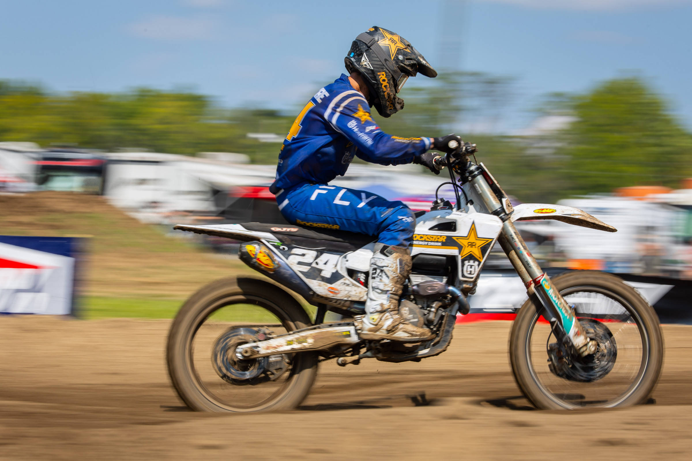 RJ Hampshire on the Rockstar Energy Drink Husqvarna.