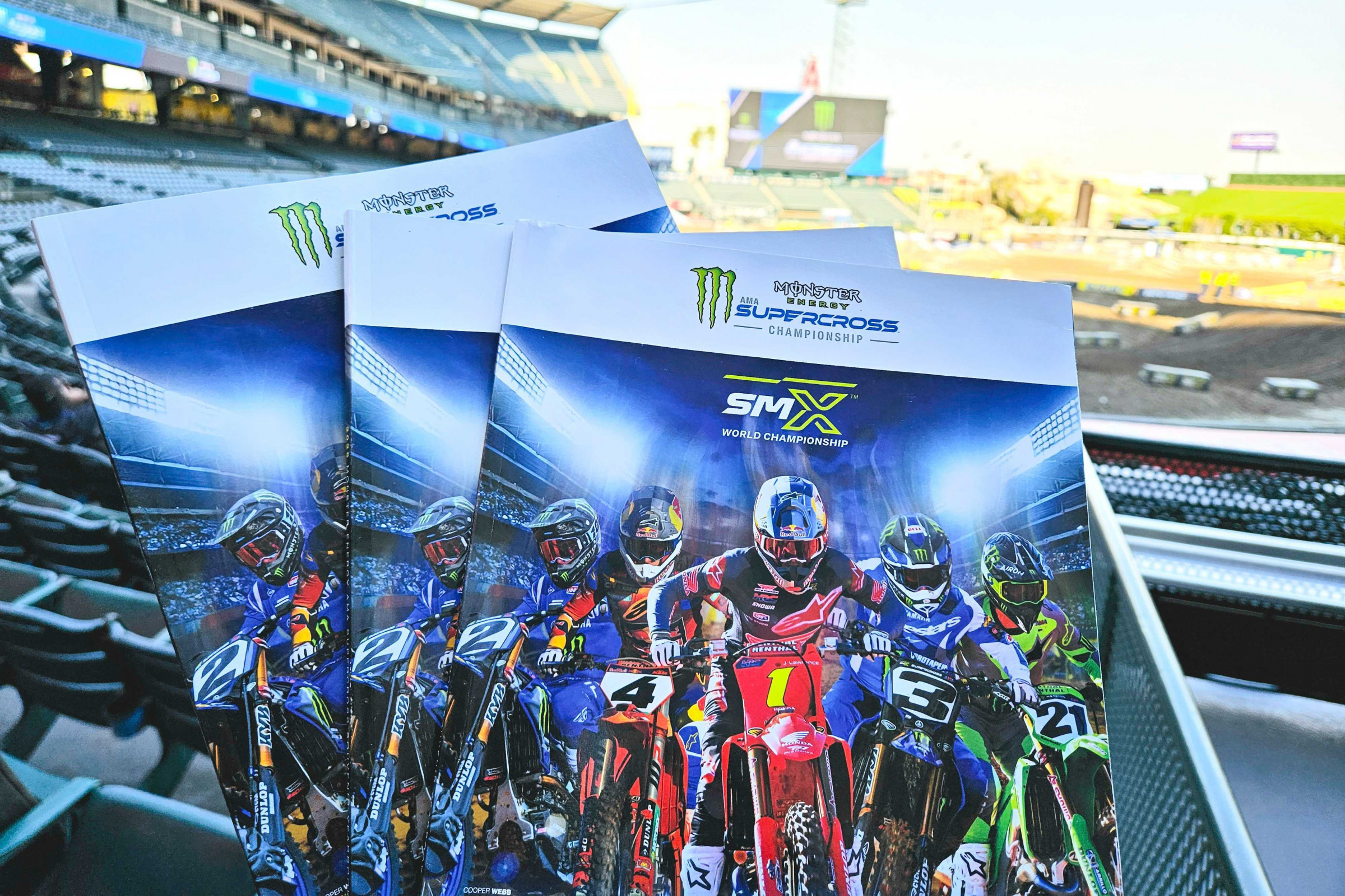 2025 Monster Energy AMA Supercross Souvenir Program Available at Legends and Heroes at Each SX Round