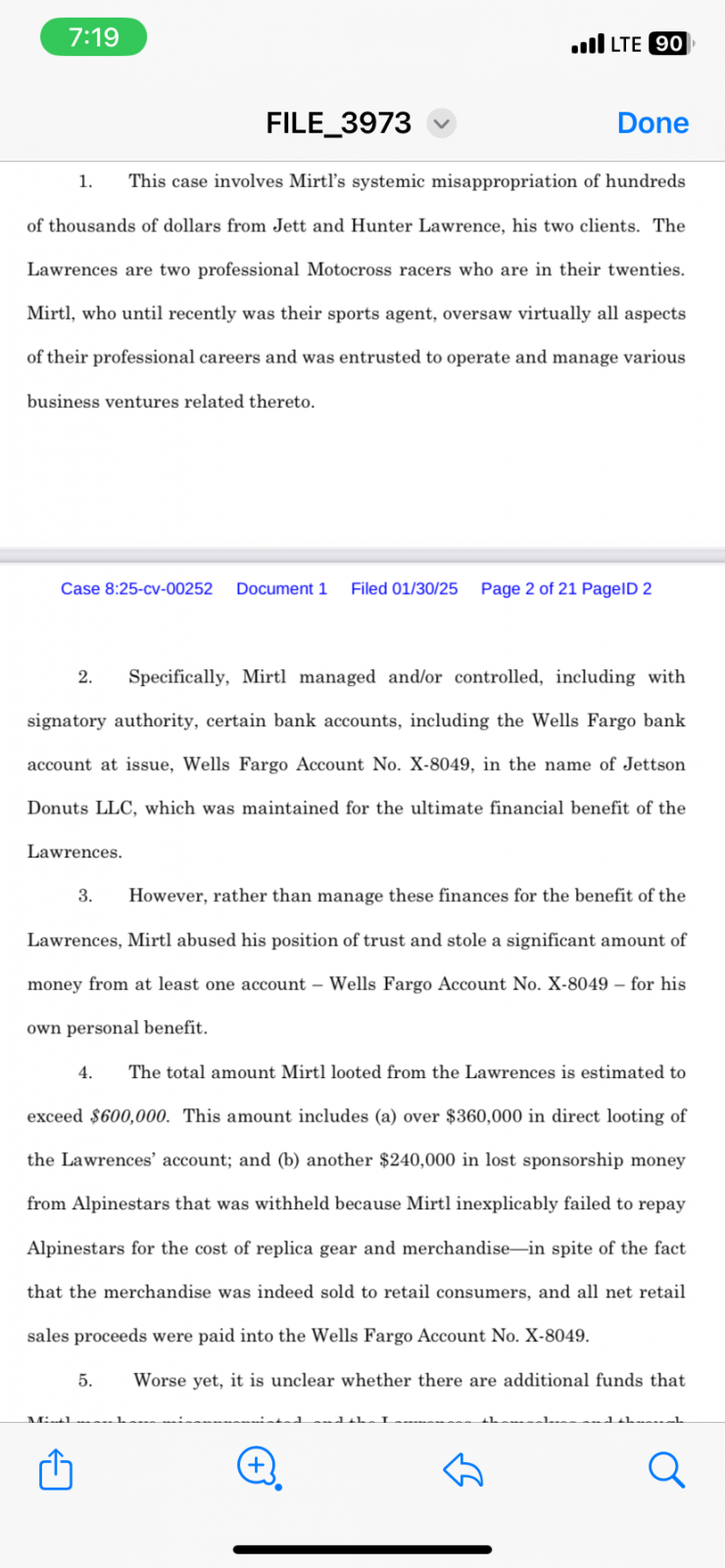 Jett and Hunter Lawrence File Lawsuit Against Former Agent Lucas Mirtl, Racer X