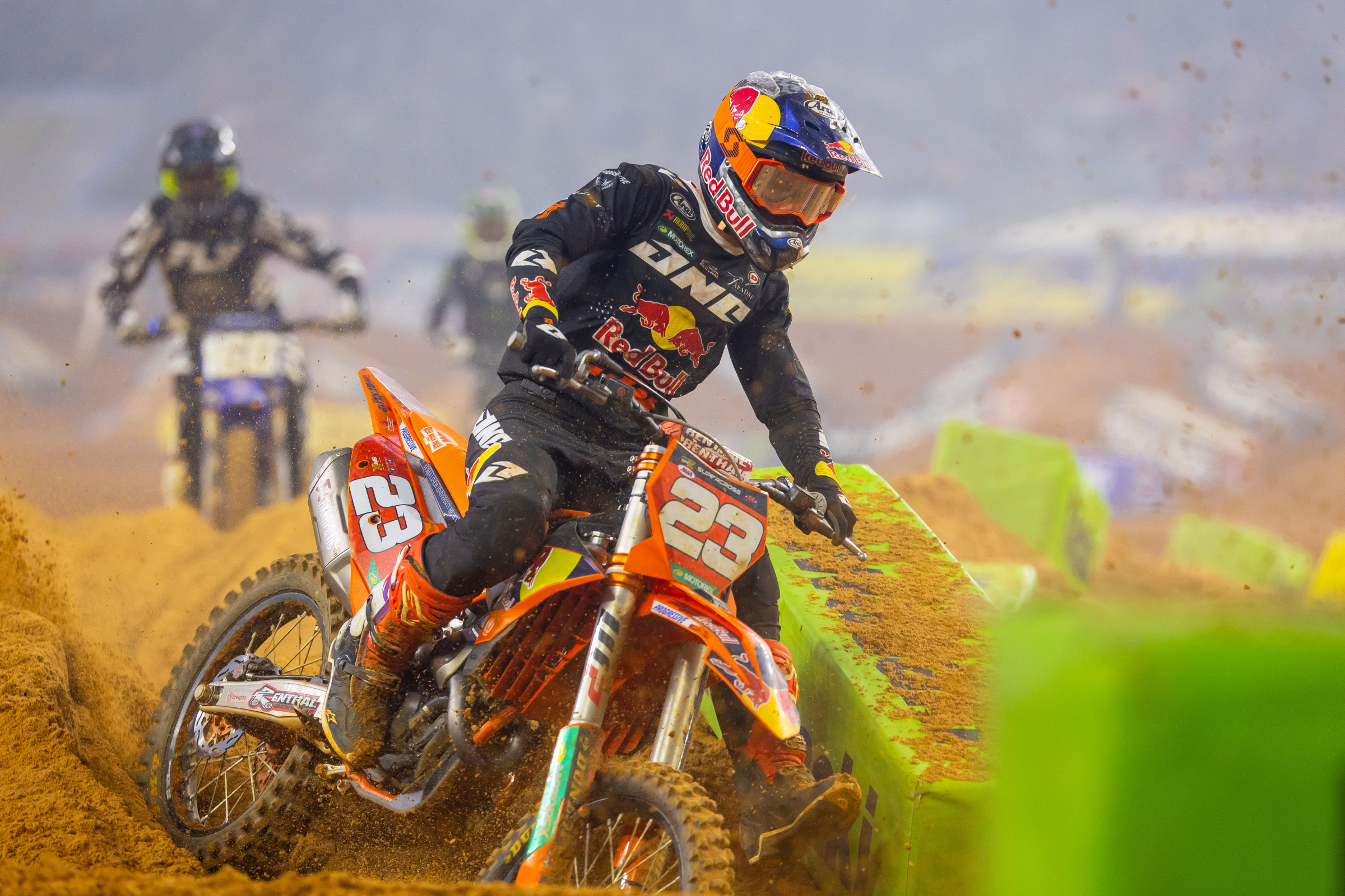 Julien Beaumer dislocated his shoulder during afternoon qualifying.