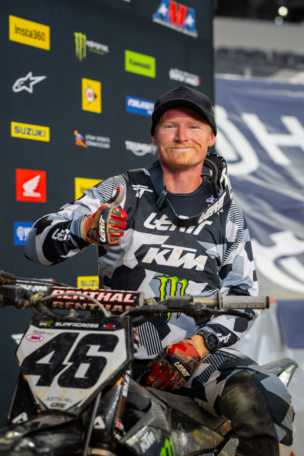 Justin Hill Qualified P1 at Arlington SX, Finished 5th