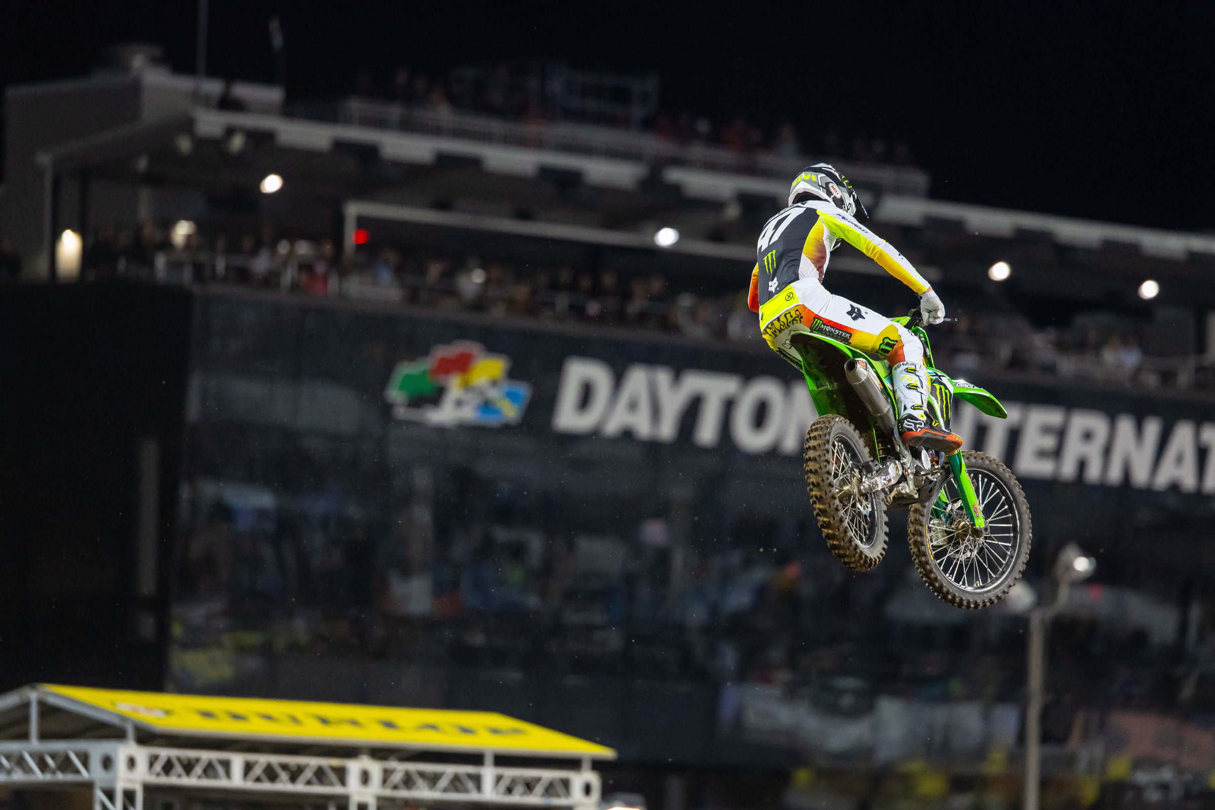 Levi Kitchen was fast all day leading up to his crash.