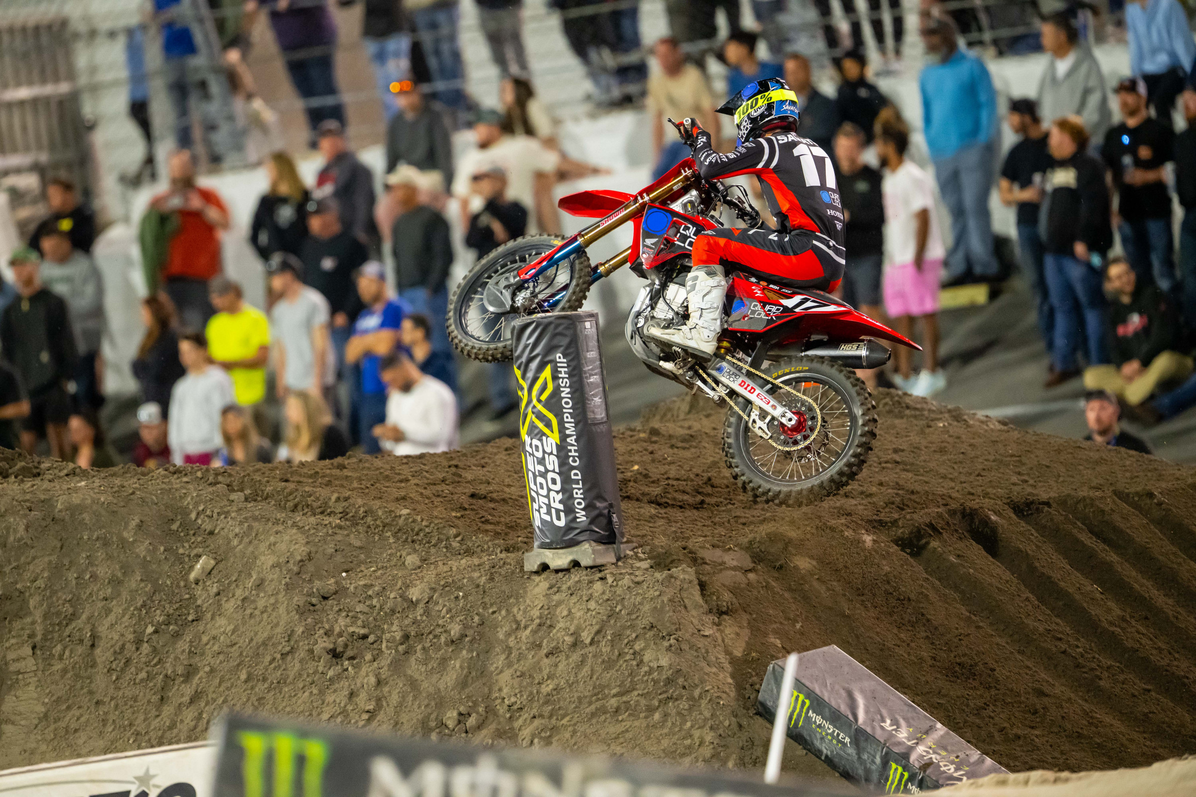 Joey Savatgy demonstrates the precision of the top riders, making ruts and obstacles look easy.
