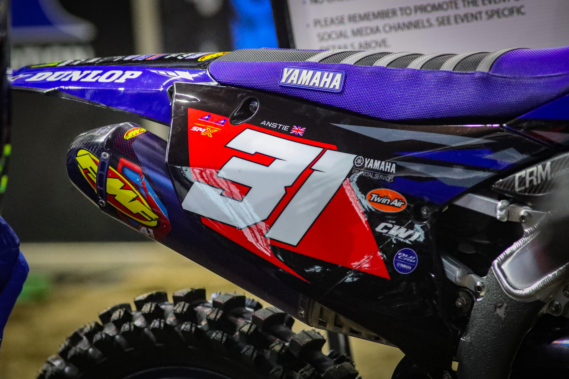 Max Anstie's race bike.