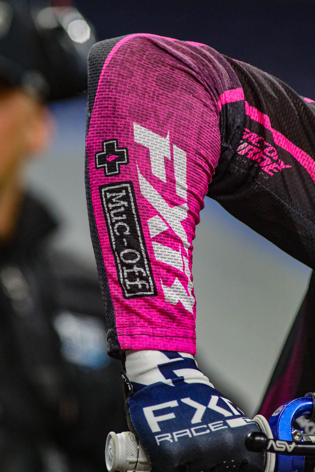 Coty Schock's sleeve.