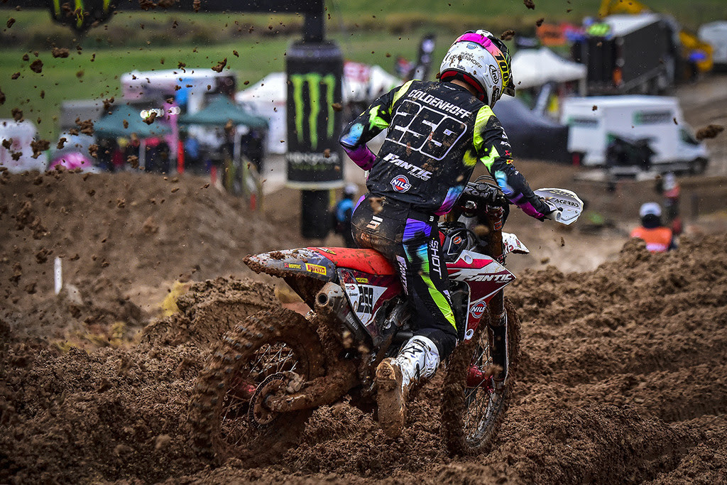 Coldenhoff and Bonacorsi both grabbed podiums in the mud. Heck of a day for Fantic!