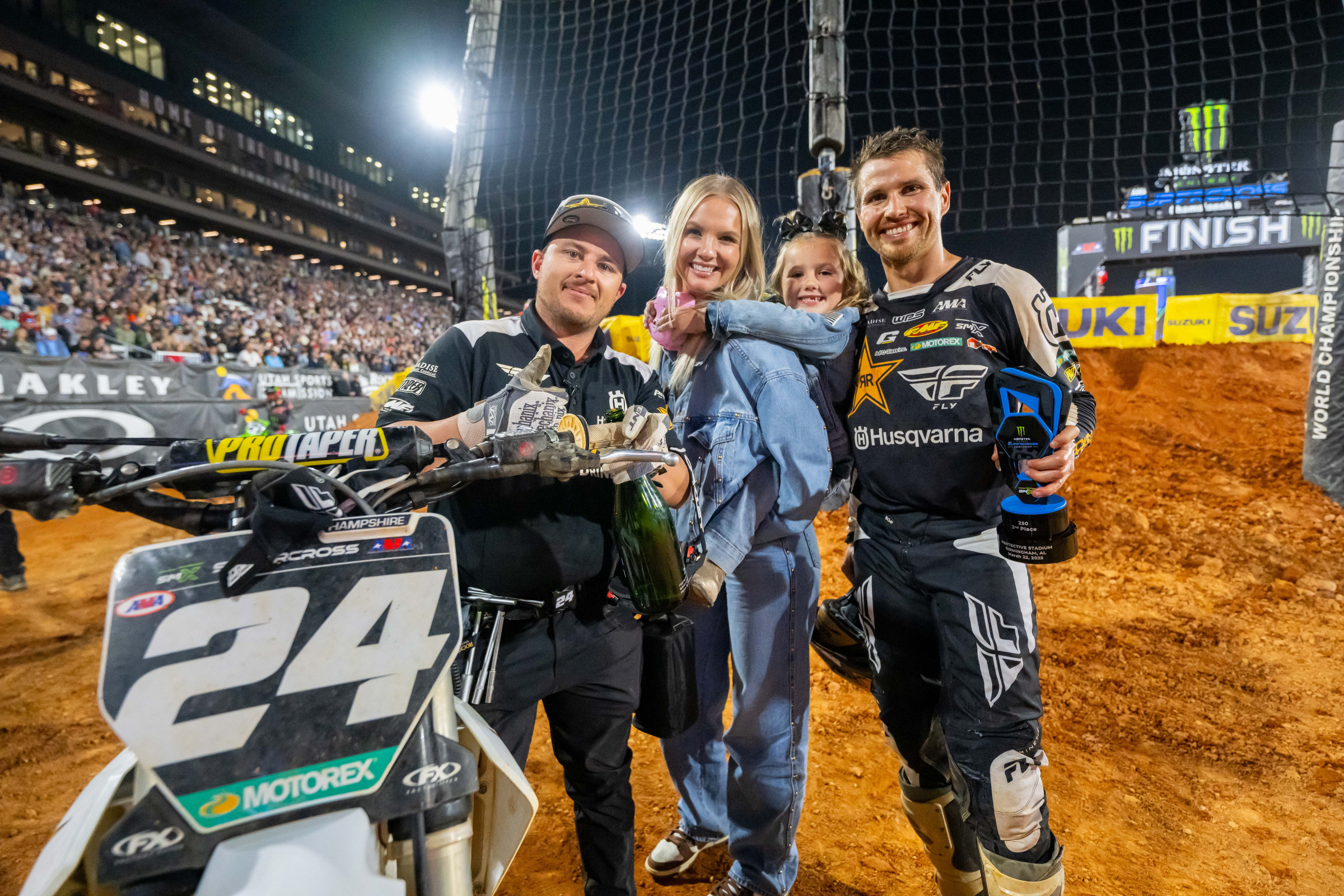 RJ Hampshire scored second overall on the night.