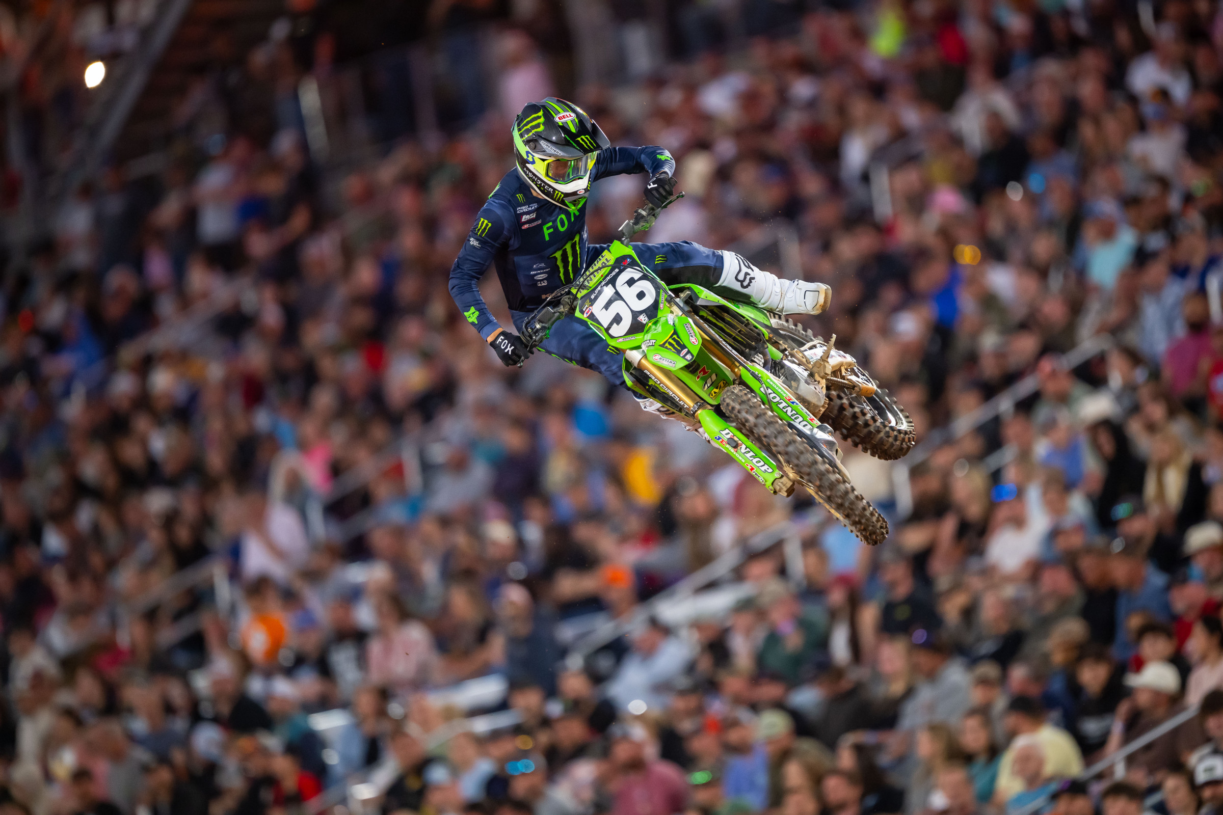 Seth Hammaker won two races on the night, but his overall result was hindered by a ninth in the first race. He finished fourth overall.