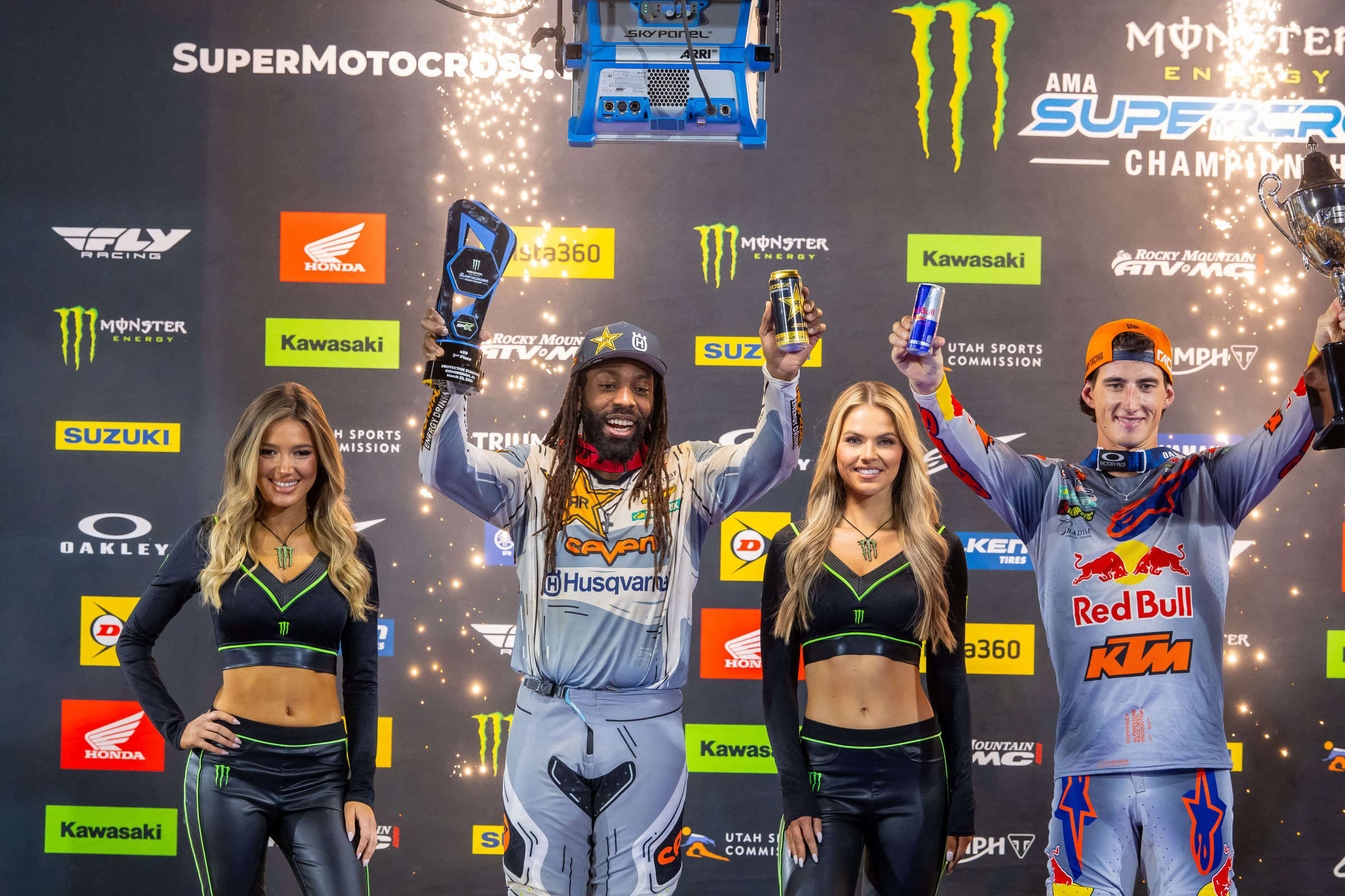 From trophy fish to a trophy on the podium.