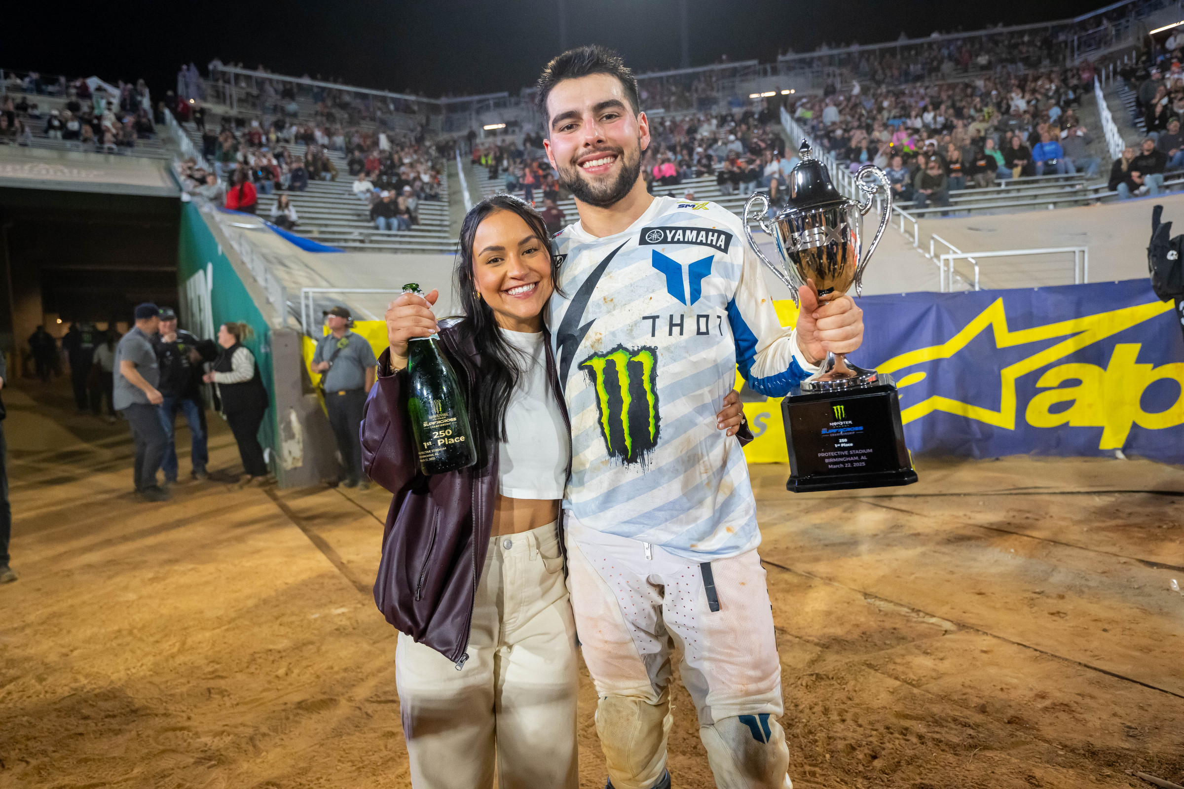 Thrasher with his wife Andrea.