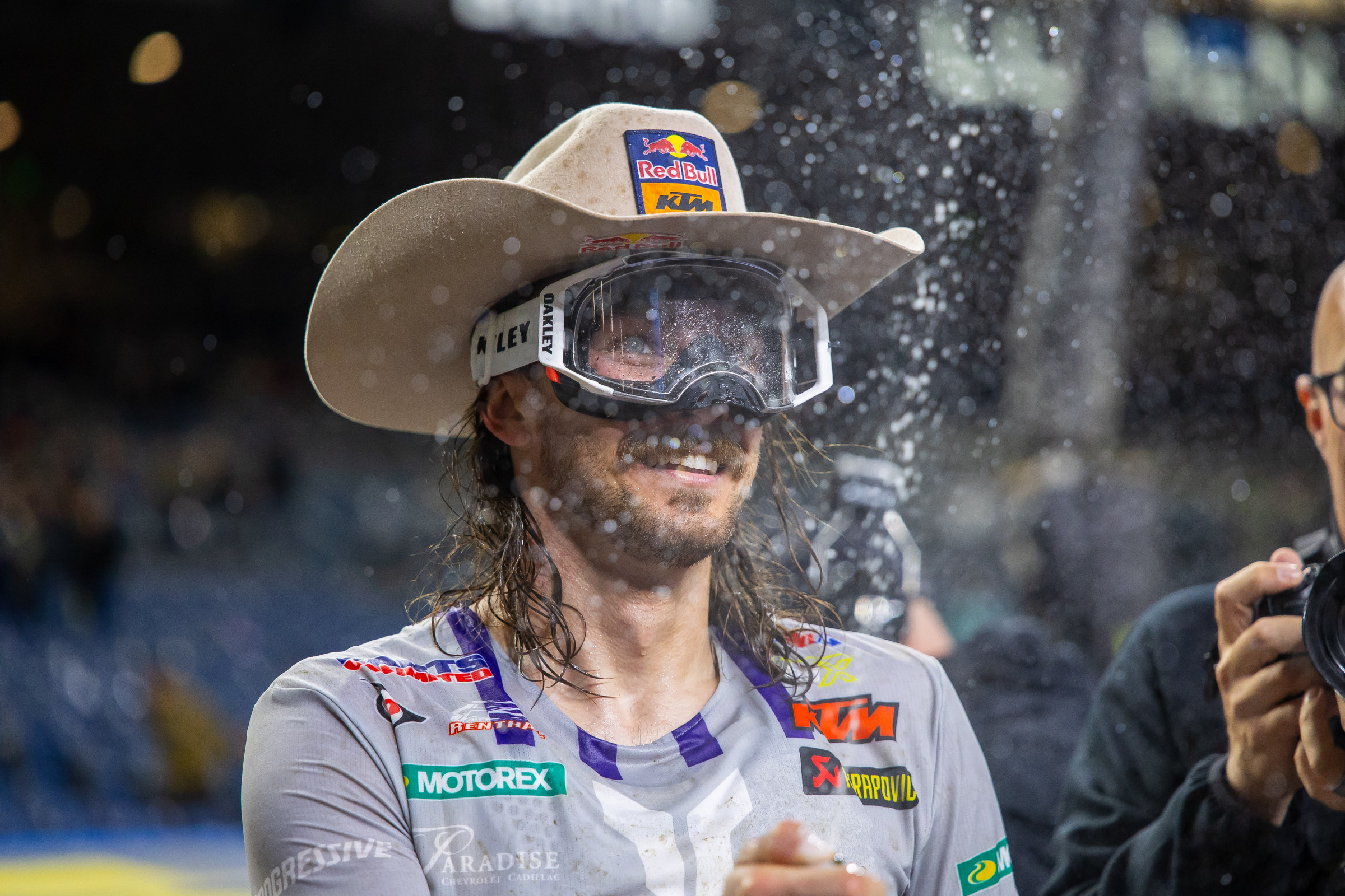 The Cowboy was back on the podium in Seattle.
