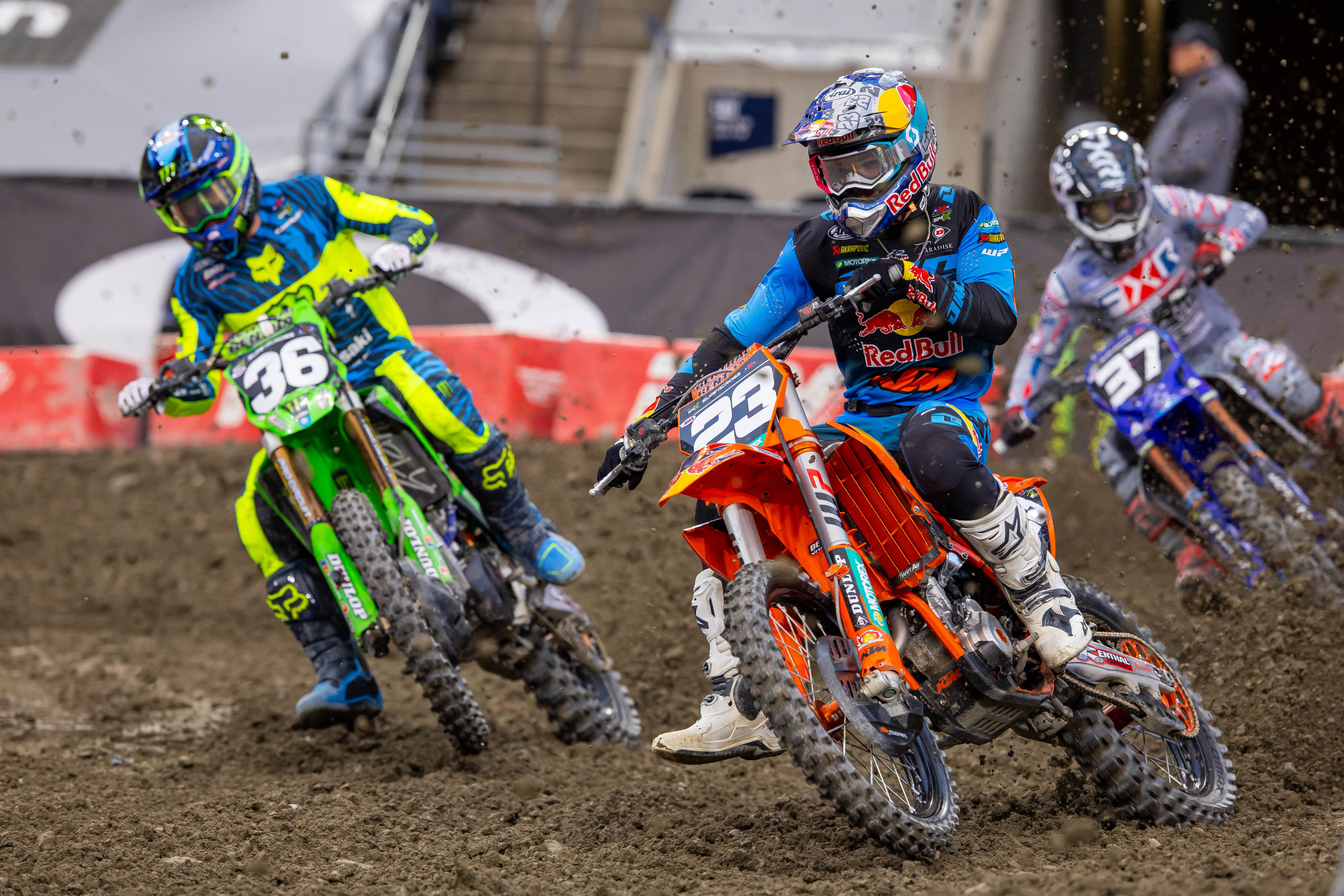 The Beaumer versus Marchbanks battle raged for most of the 250 main.