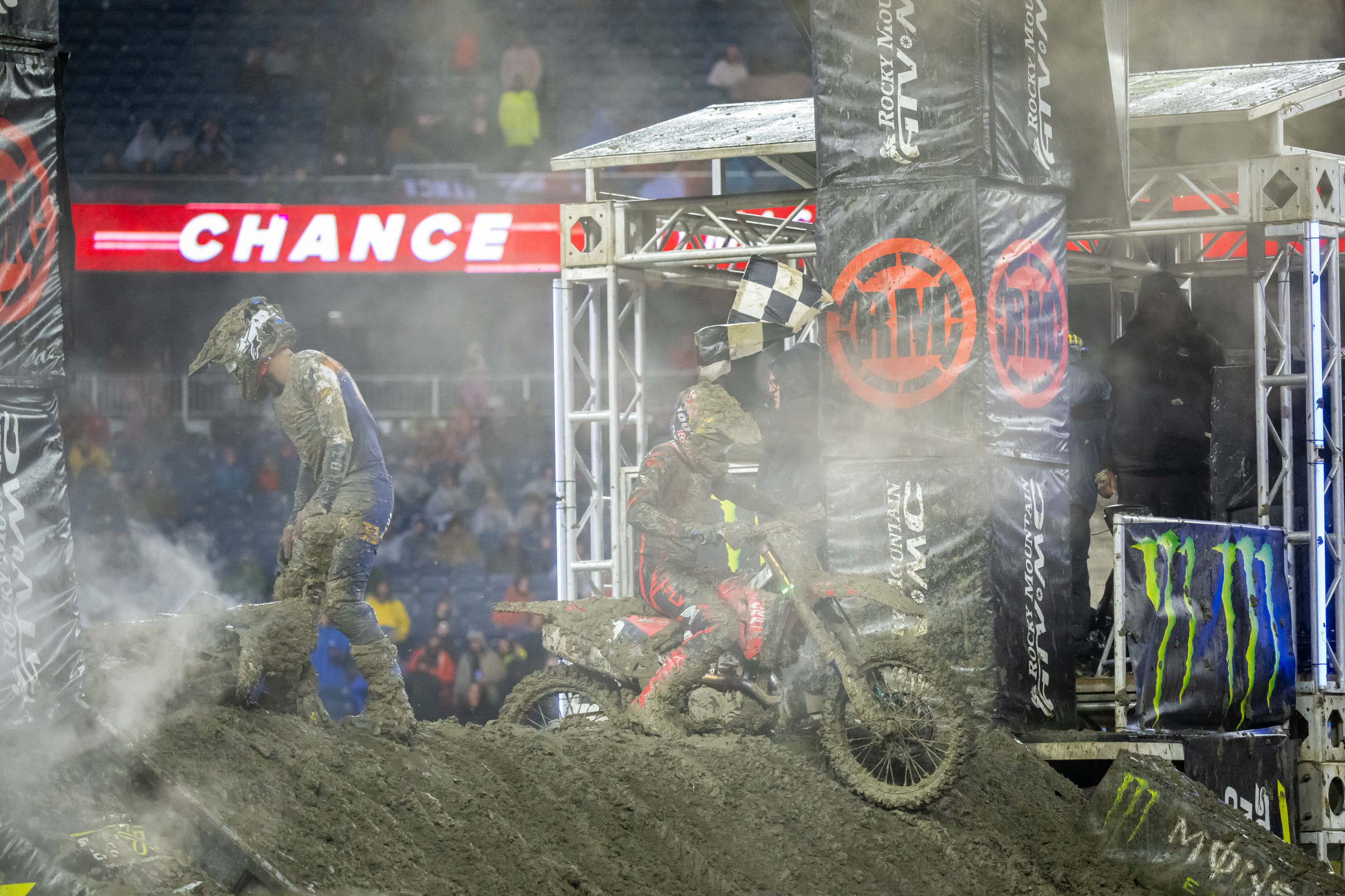 Chance Hymas (Honda) earned his first career 250SX win and became the sixth different 250SX East Division rider in the first six rounds.