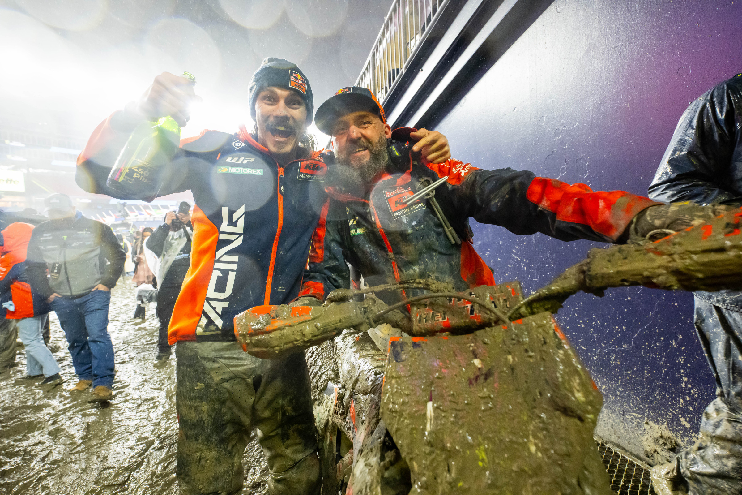 Plessinger and his mechanic, Jay Burgess.