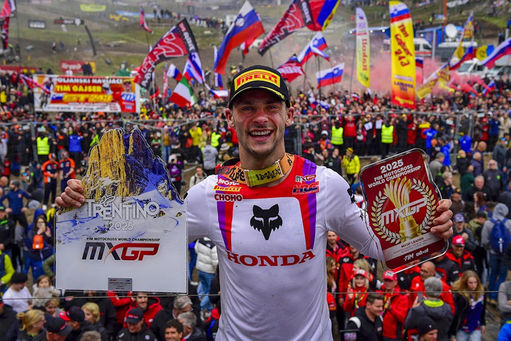 Gajser (MXGP) and Adamo (MX2) Win at MXGP of Trentino