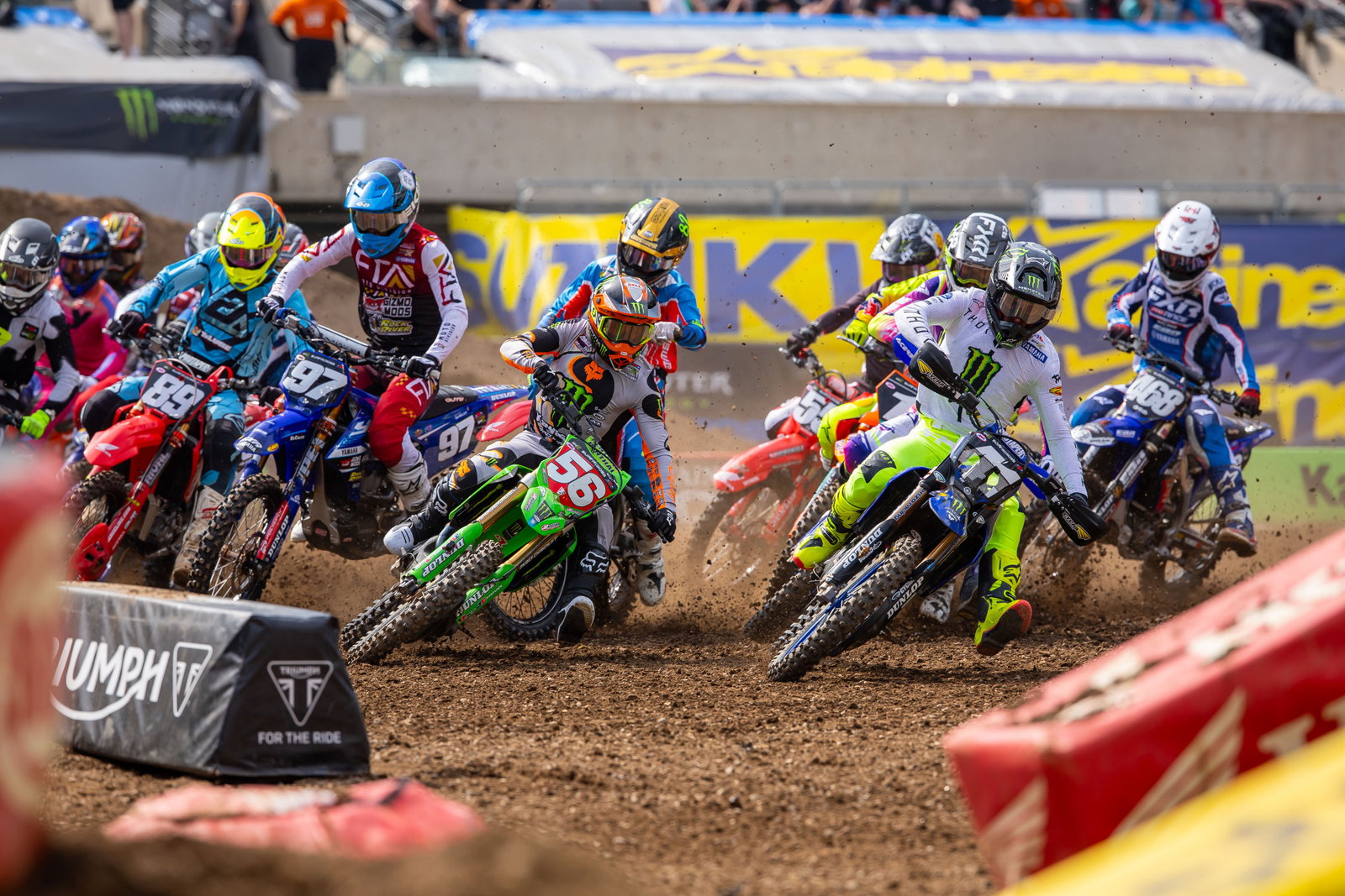RAW Trackside Racing Footage from 2025 East Rutherford Supercross - Racer X