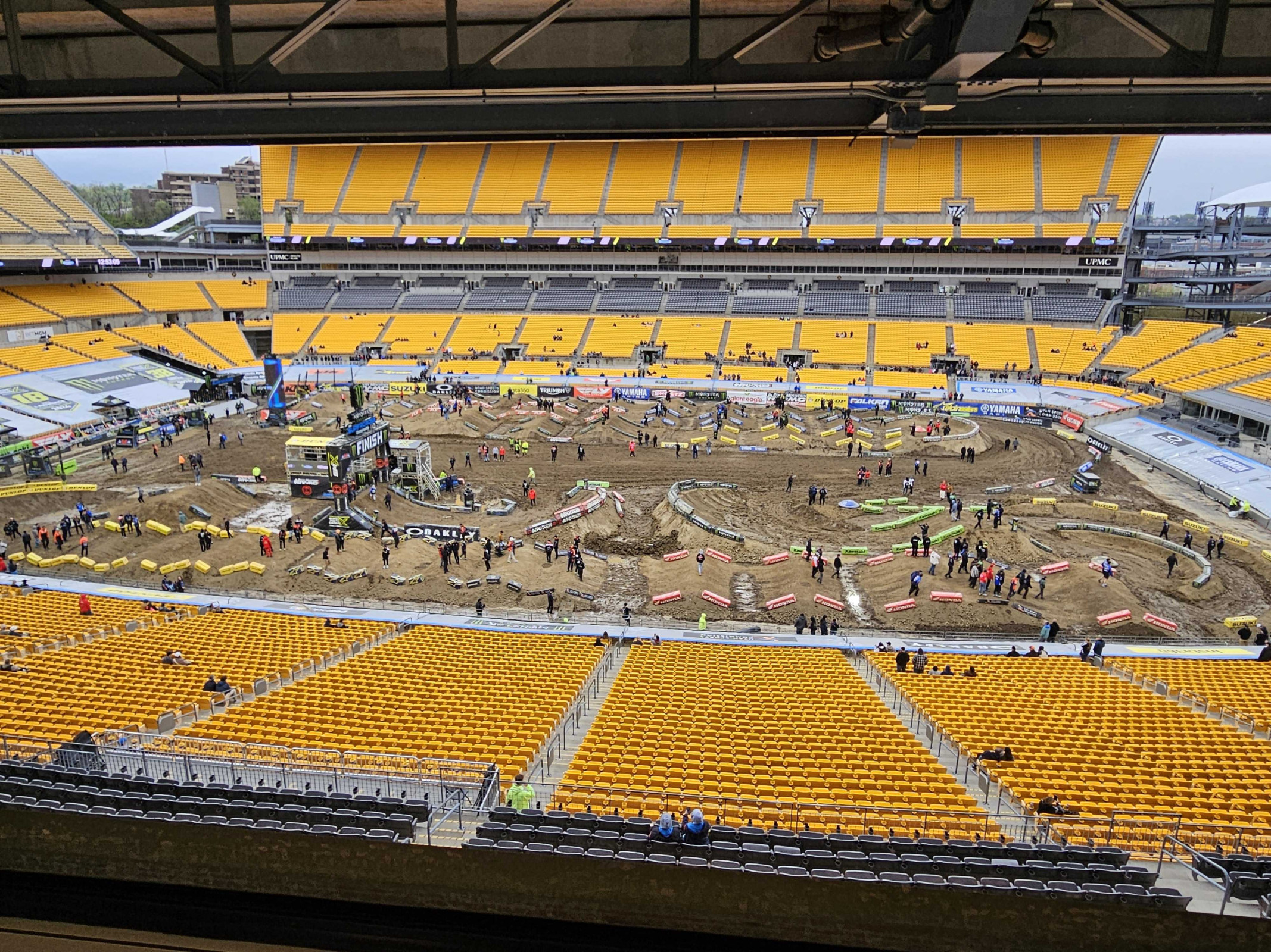 Track walk is underway at Acrisure Stadium.