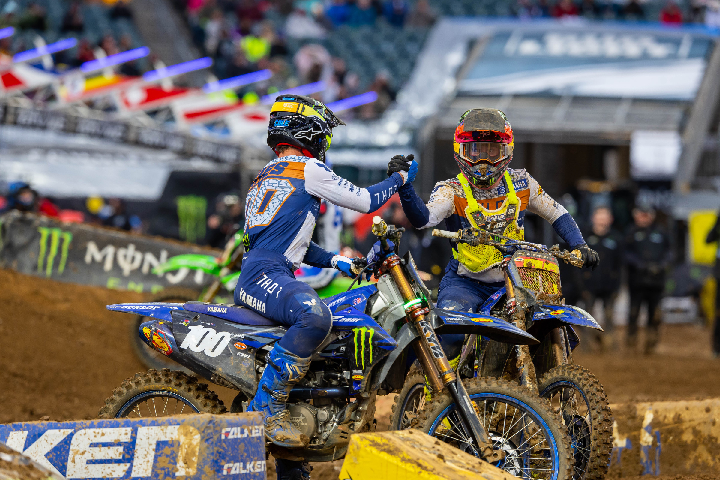 Haiden Deegan has a 17-point lead over teammate Cole Davies.