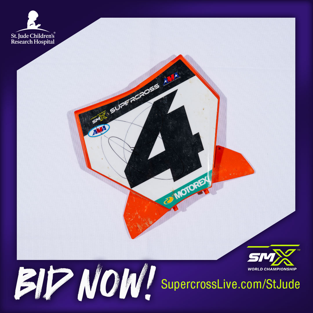 4311_ Chase Sexton Race Ridden Autographed Front Number Plate