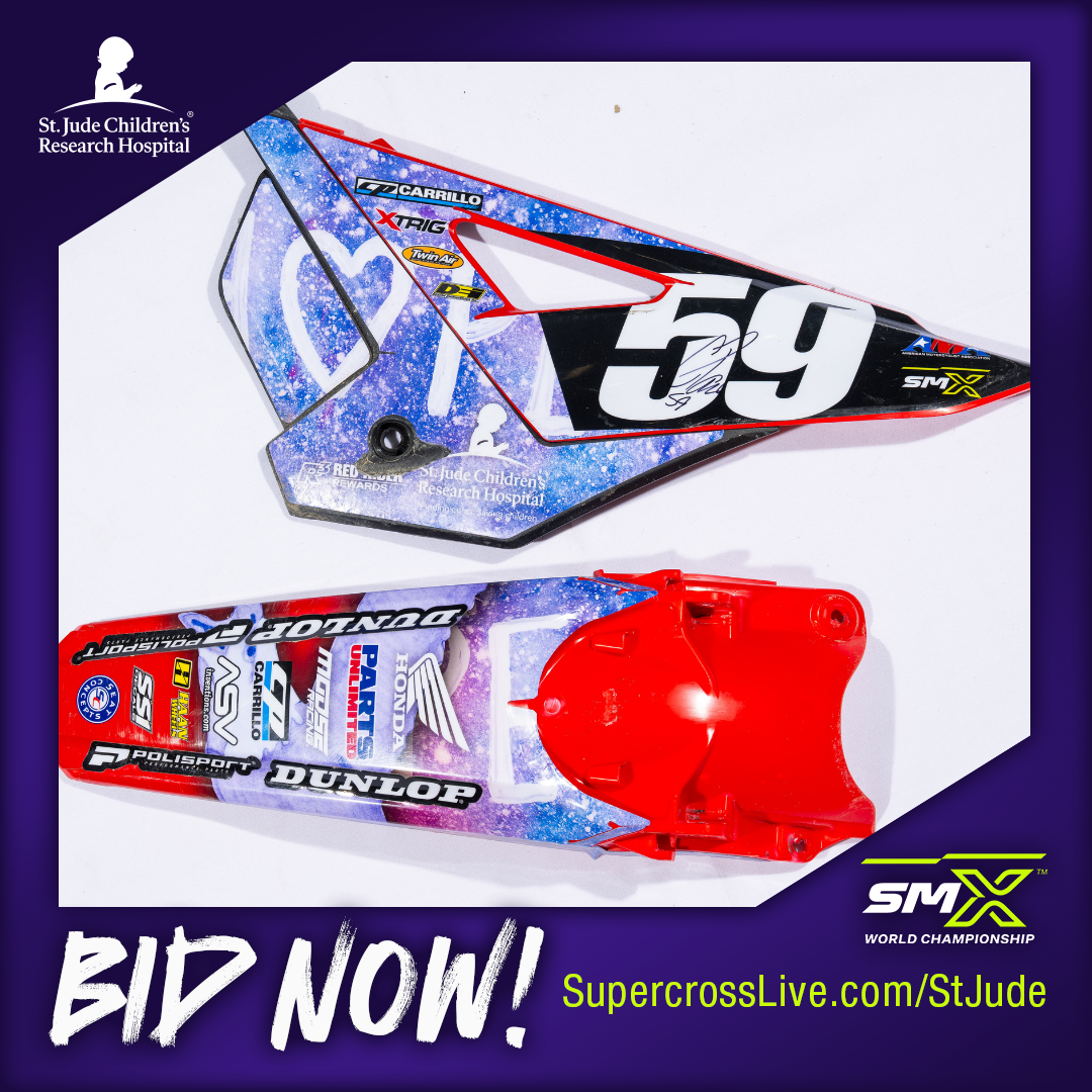 4381_ Cullin Park #59 Autographed Right Number Plate + Rear Fender Race Ridden from Indianapolis