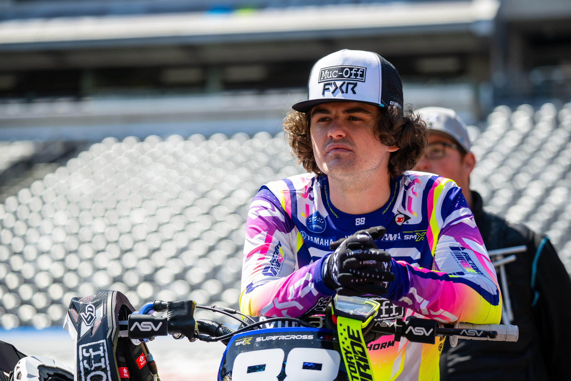 Simonson let Matthes cut his hair to get into the race two years ago. Now he's in as a wild card, on a 250, but with the hair in tact.
