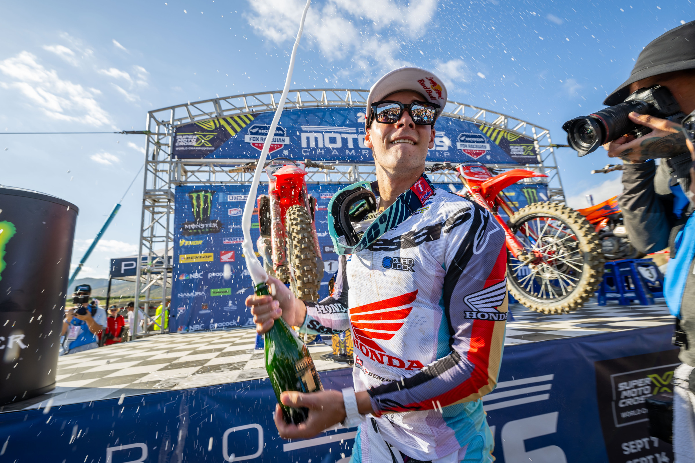 Incredibly, Jett Lawrence has never lost an overall at Fox Raceway. He's 7-0 in his career through the 250 and 450 class.