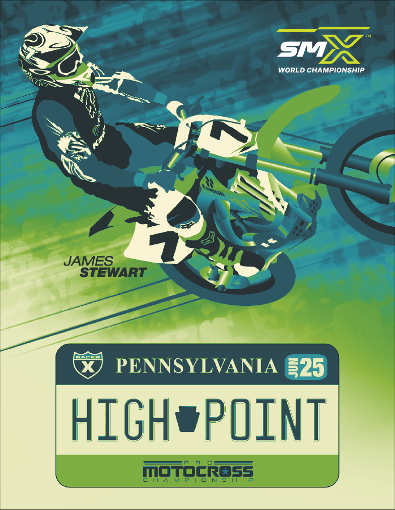Pick up your free Racer X event sticker at the Racer X trailer this weekend!