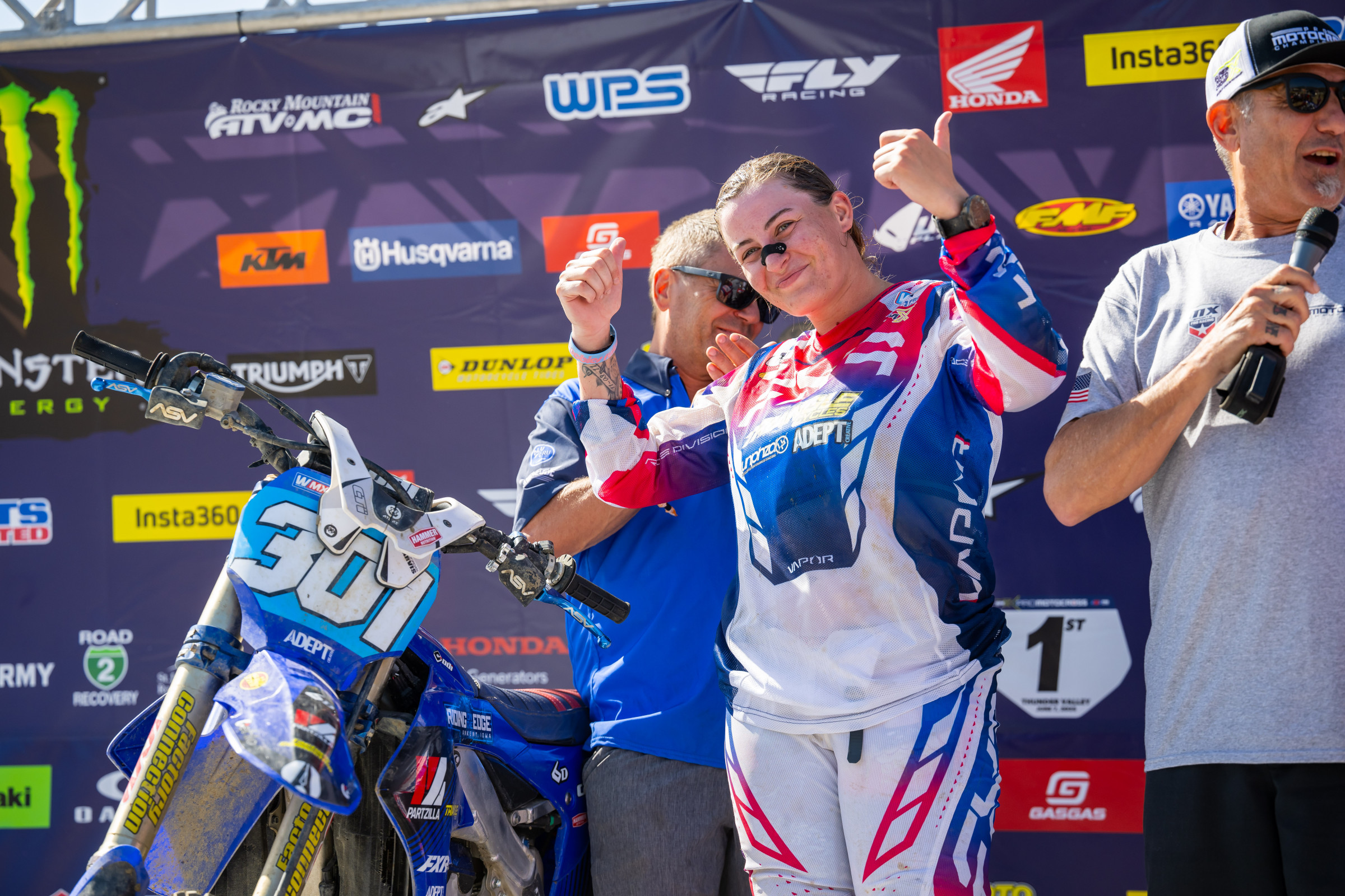 Jarvis was dealing with severe back pain all day at Fox Raceway.
