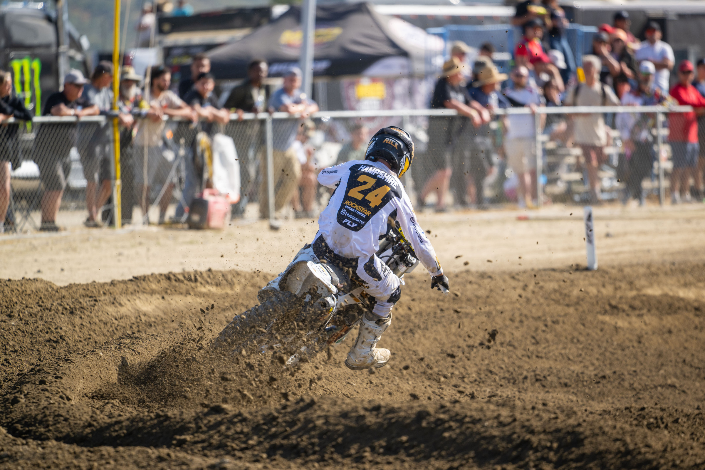 RJ Hampshire went 6-12 for ninth overall in his debut ride in the 450 Class.