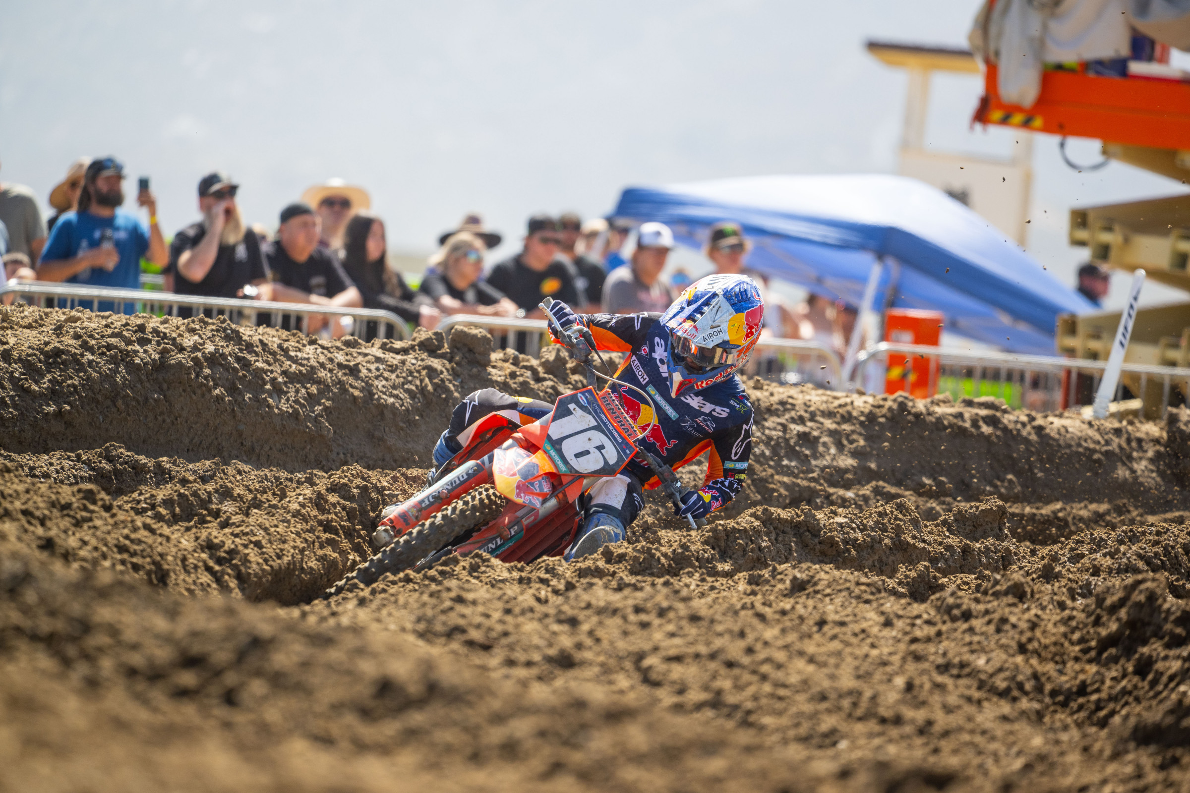 Tom Vialle rounded out the podium at Fox Raceway behind Haiden Deegan and Joe Shimoda.