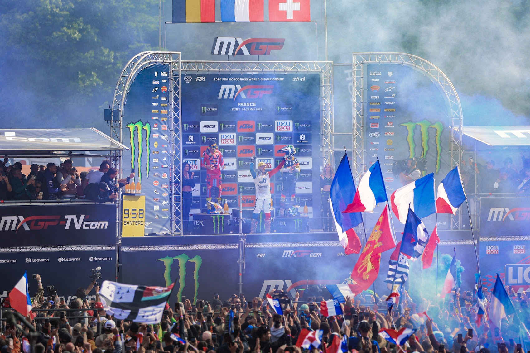 MXGP Podium Celebration