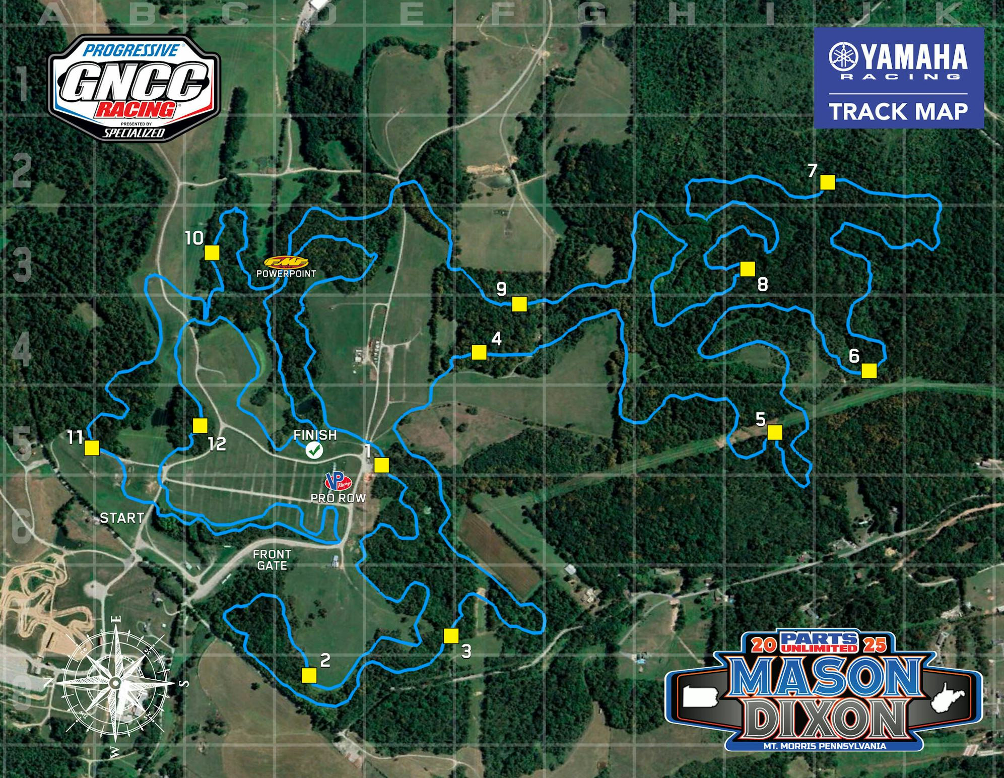 2025 Mason-Dixon GNCC layout.
