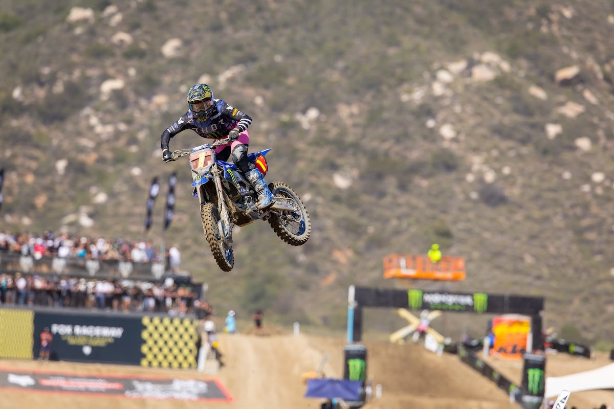 Monster Energy Yamaha Star Racing's Haiden Deegan leads the way in the 250 Class following an impressive 1-1 moto sweep at his home race.