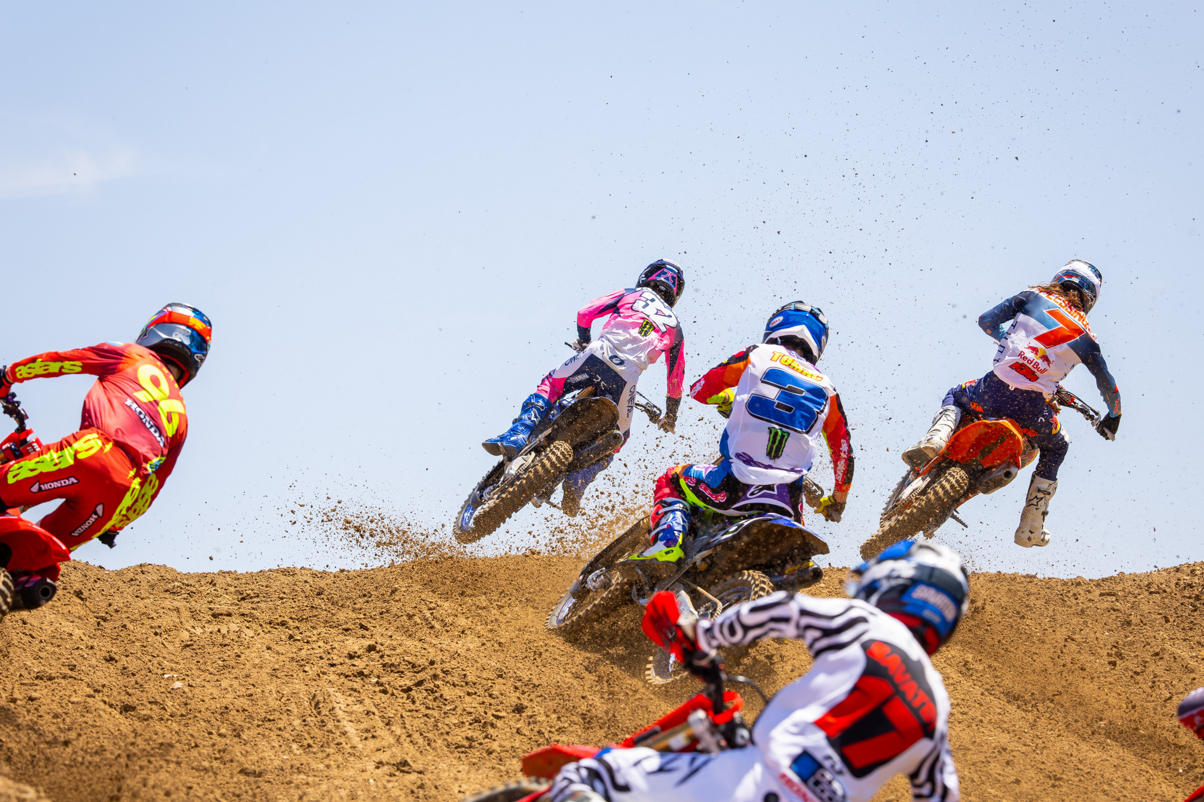 Tomac capitalized on a great start in the first moto, and a miscalculation from Plessinger, to take the win.