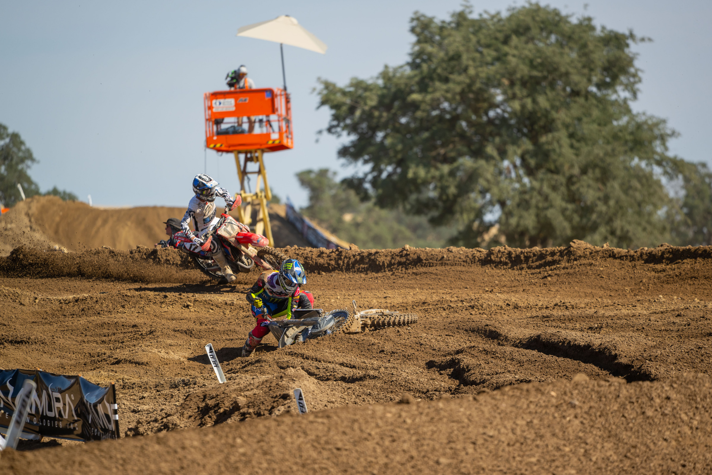 Things didn't go quite as well in the second moto for Tomac.