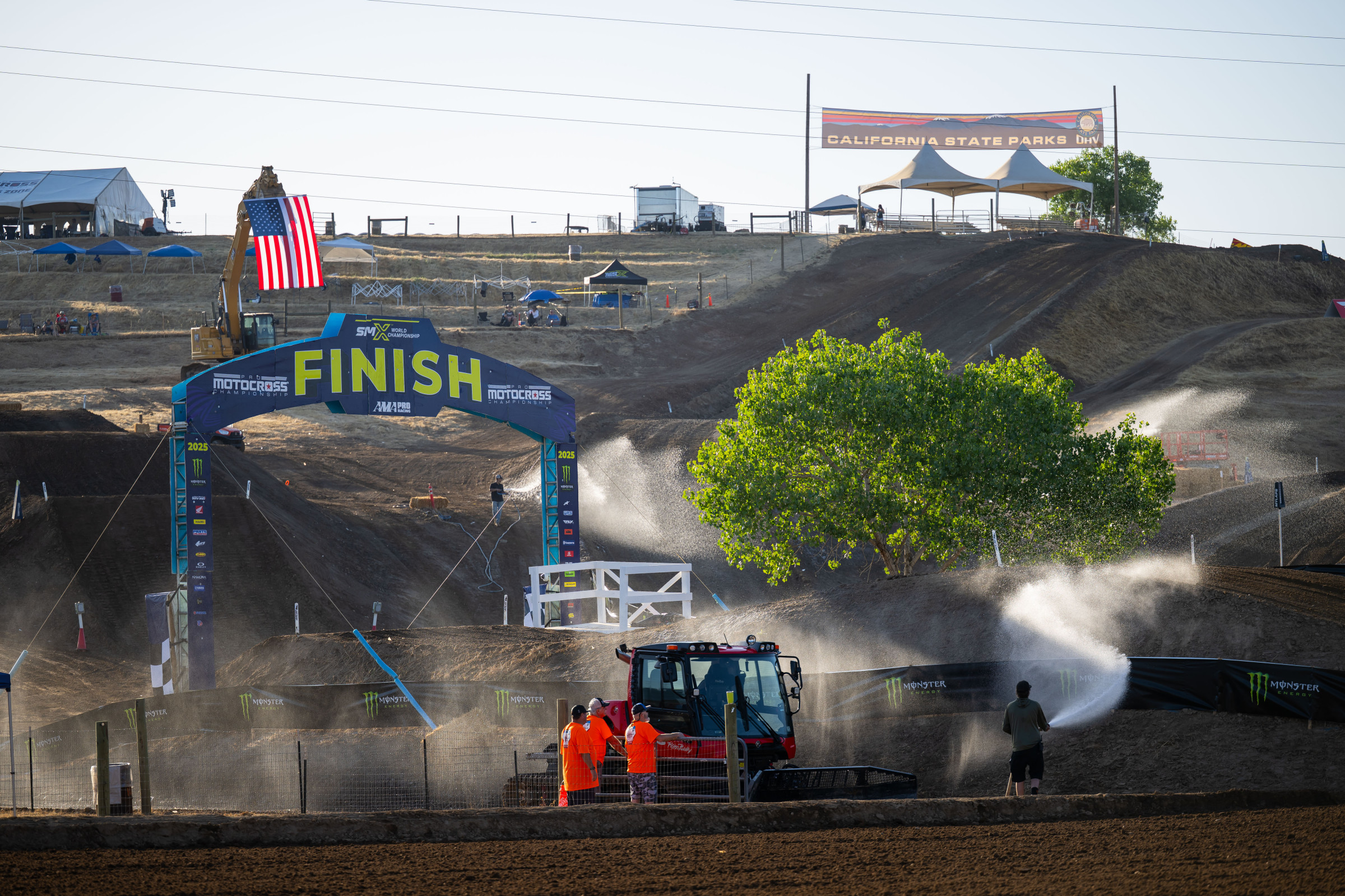 The track crew did a great job of keeping the track in the best shape possible for race day.