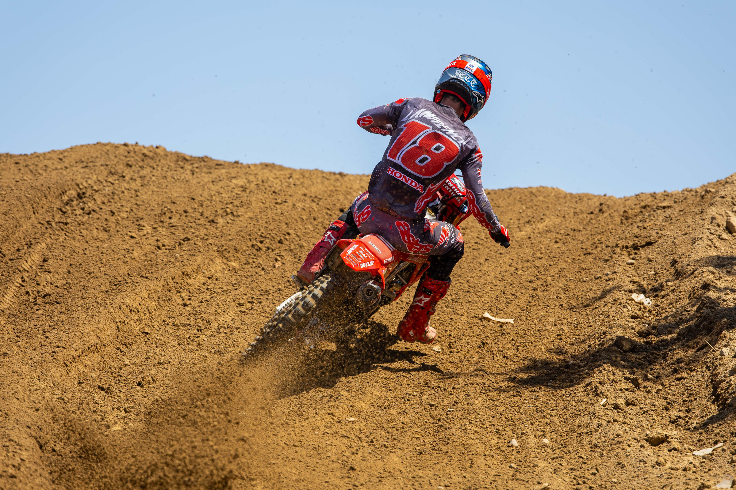 Jett Lawrence picked up winning again quickly in 2025 Pro Motocross, claiming three moto wins in the first four races.