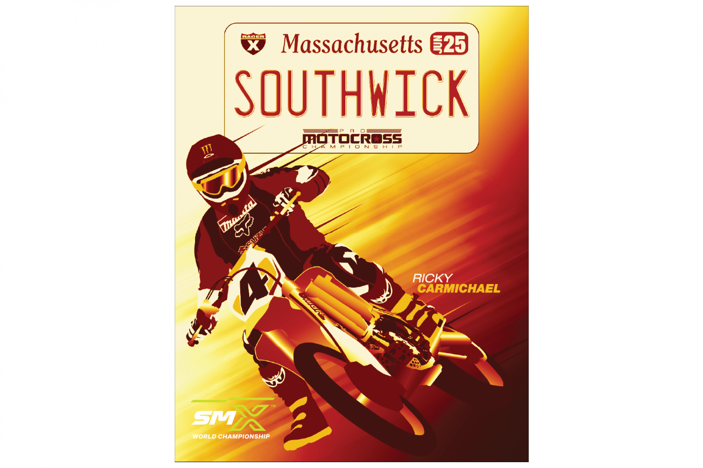 Southwick National Event Sticker Available at Racer X Trailer This Weekend