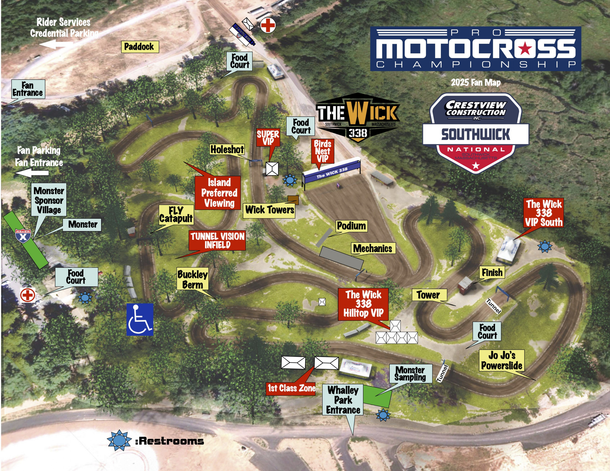 2025 Southwick National fan map.